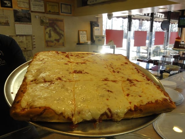 Sicilian Pizza Slice.